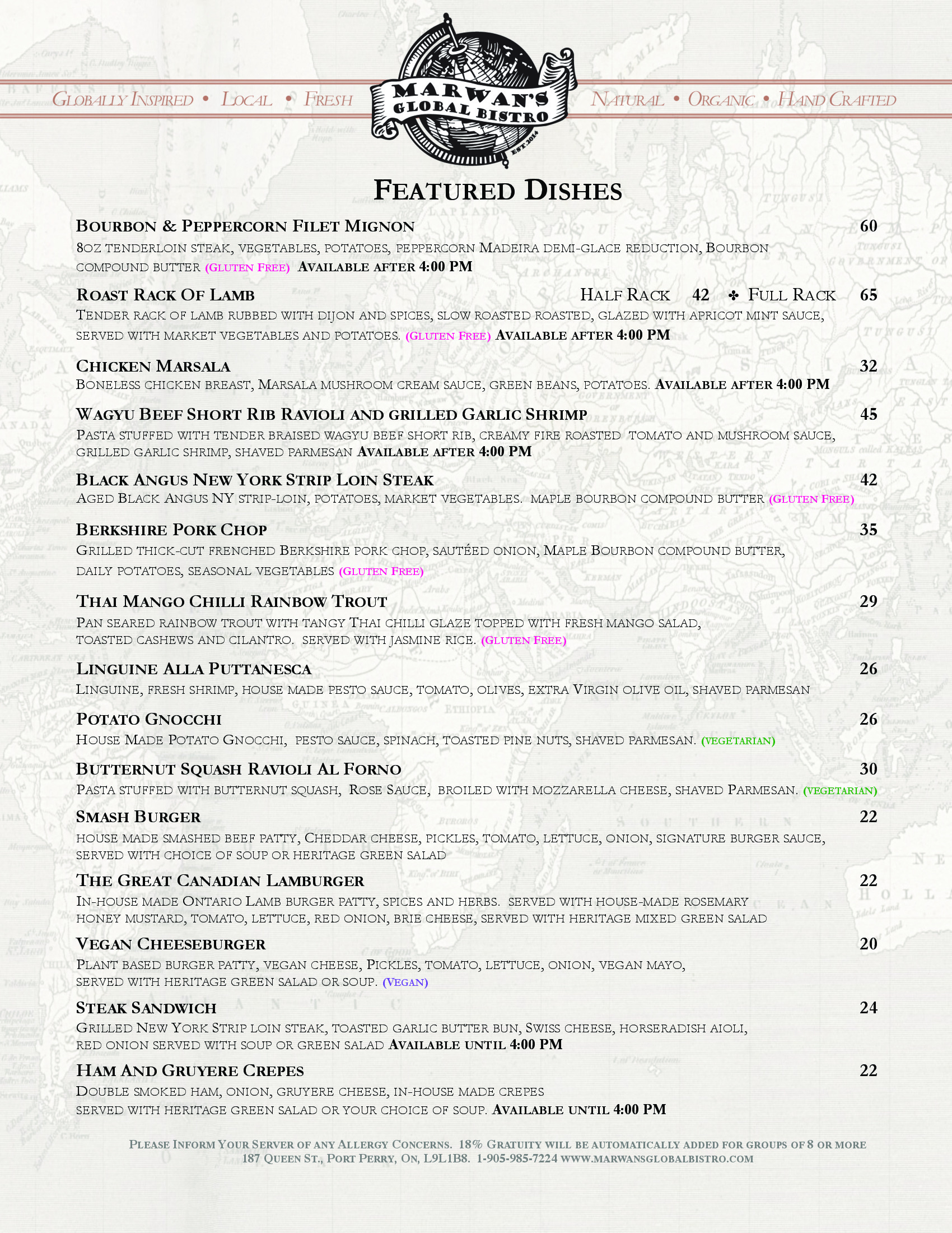 Dining Menu Page 3